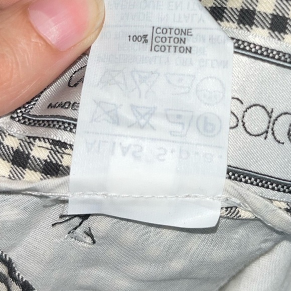 Gianni Versace Vintage Checkered Cotton Trousers (Size 44) - Picture 12 of 15